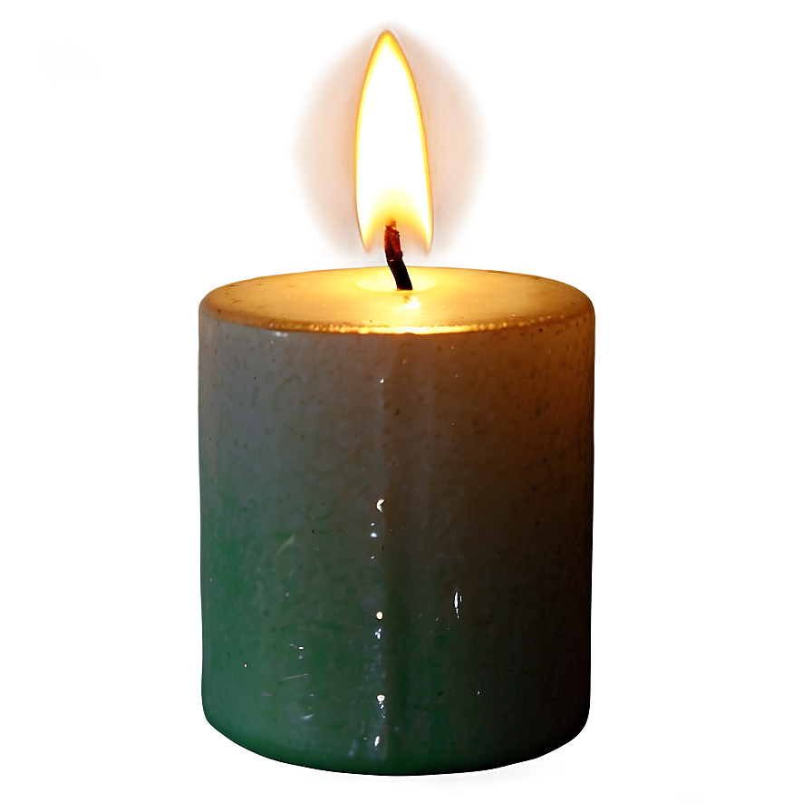 a photo of a lit green candle, with some wax melting down the side. Its a link that leads to the shrines directory.